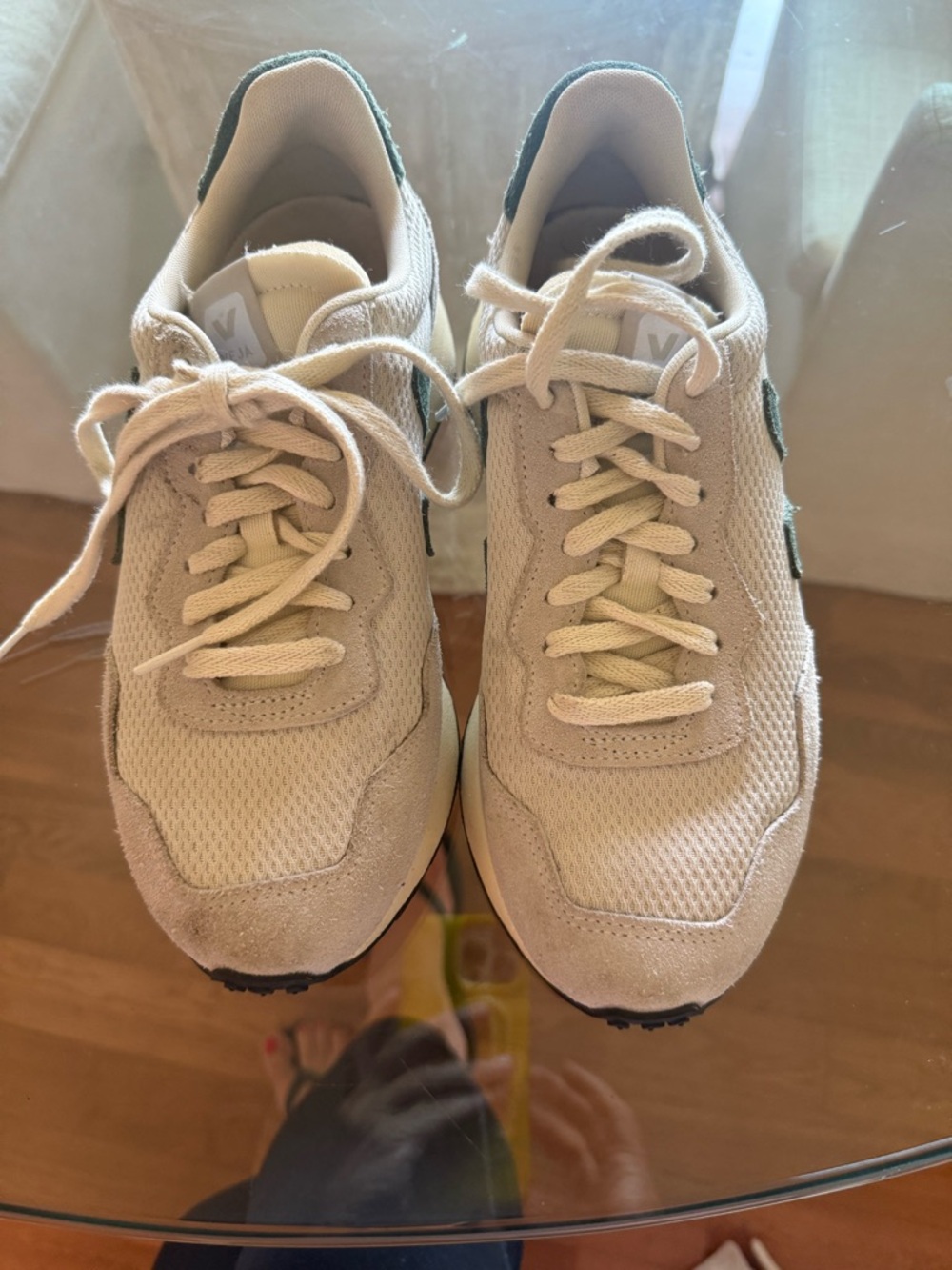 Veja Cyprus Paulistana Sneakers in Natural and Green size 40 - Picture 2 of 8